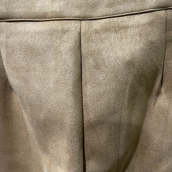 Tan faux suede pants - Picture 4 of 7